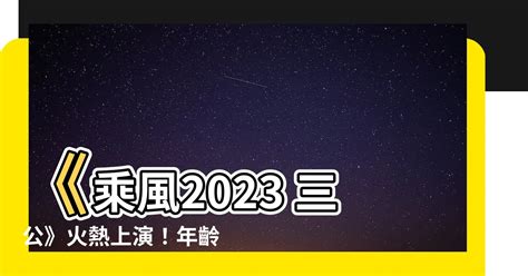 雜物意思 乘風2023 三公